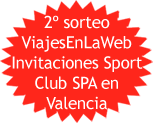 2 sorteo ViajesEnLaWeb, Invitaciones Sport Club SPA en Valencia gratis